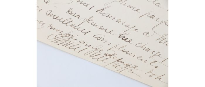 VIELE-GRIFFIN : Lettre autographe datée et signée adressée à Edouard Ducoté à propos de la nièce de Julia Daudet qu'il souhaite faire publier dans l'Ermitage : 