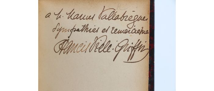 VIELE-GRIFFIN : Phocas le Jardinier précédé de Swanhilde, Ancaeus, Les Fiançailles d'Euphrosine - Signed book, First edition - Edition-Originale.com