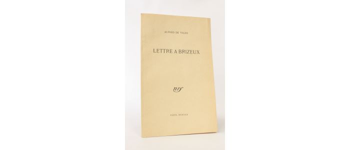 VIGNY : Lettre à Brizeux - Erste Ausgabe - Edition-Originale.com