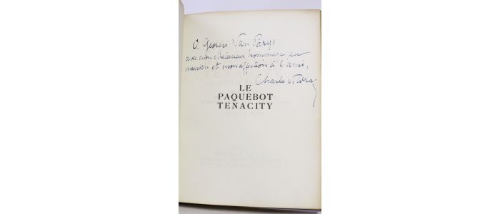 VILDRAC : Le paquebot Tenacity - Signiert, Erste Ausgabe - Edition-Originale.com