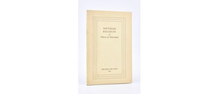 VILLIERS DE L'ISLE-ADAM : Nouvelles reliques - Edition Originale - Edition-Originale.com