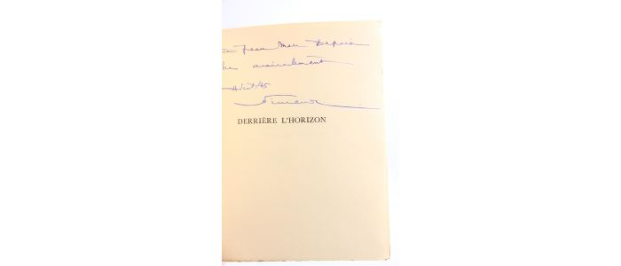 VINCENT : Derrière l'horizon. Aux armées, Janvier-Mars 1940 - Autographe, Edition Originale - Edition-Originale.com