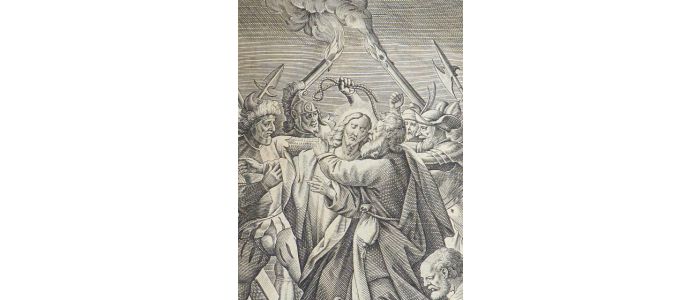 (L'arrestation de Jésus). Gravure originale du XVIIe siècle - Prima edizione - Edition-Originale.com
