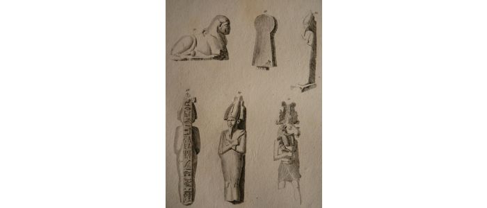 Voyage dans la Basse et Haute Egypte : Divinités Egyptiennes. (Planche 96).<br /> - Erste Ausgabe - Edition-Originale.com
