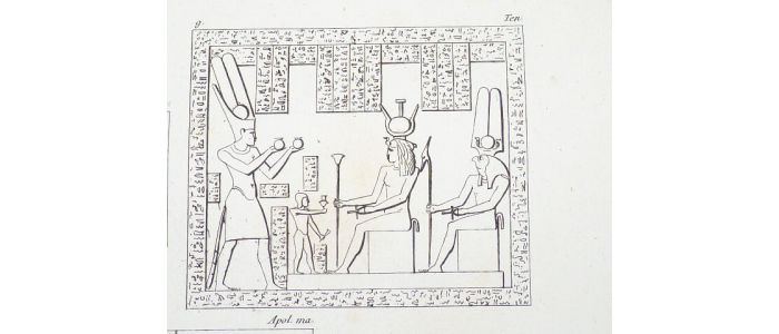 Voyage dans la Basse et Haute Egypte : Planche 127. (Figures de divinités et bas-reliefs).<br /> - Erste Ausgabe - Edition-Originale.com
