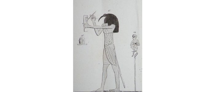 Voyage dans la Basse et Haute Egypte : Tableau hiéroglyphique, extrait d'un manuscrit Egyptien. (Planche 141).<br /> - Edition Originale - Edition-Originale.com