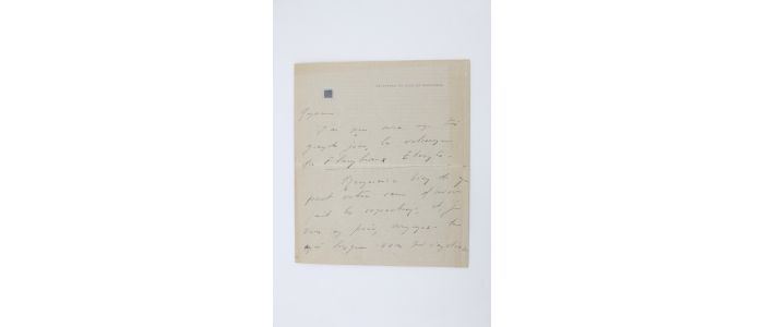 VIVIEN : Lettre autographe signée adressée à son éditeur Edward Sansot : 