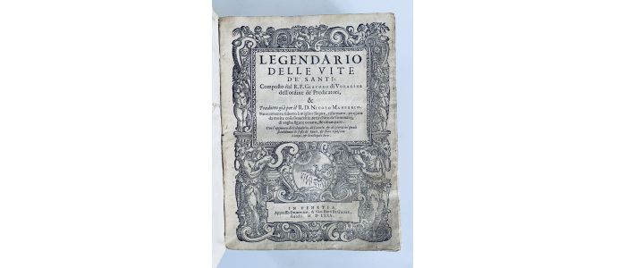 VORAGINE : Legendario delle vite de santi [Ensemble] Del gloriosissimo San Galgano senese da chiusdino - Erste Ausgabe - Edition-Originale.com