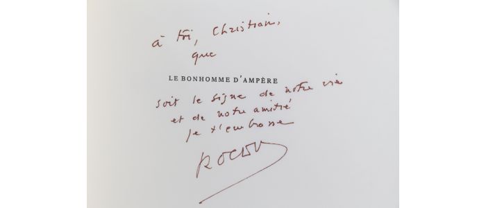 VRIGNY : Le bonhomme d'Ampère - Autographe, Edition Originale - Edition-Originale.com