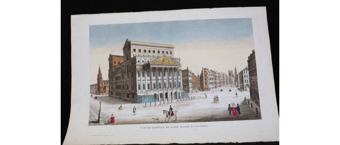 Vue d'optique - Vue de l'Hôtel du Lord Maire à Londres - Prima edizione - Edition-Originale.com