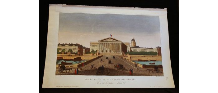 Vue d'optique - Vue du Palais de la chambre des députés - First edition - Edition-Originale.com