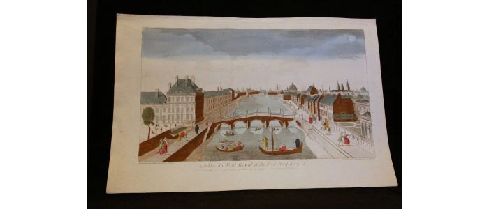 Vue d'optique - Vue du pont royal et du pont neuf à Paris - First edition - Edition-Originale.com