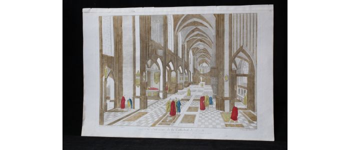 Vue d'optique - Vue intérieure de la cathédrale de Dorth.  - Erste Ausgabe - Edition-Originale.com