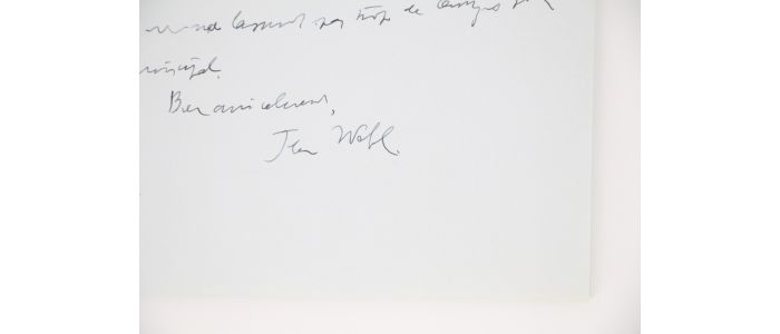 WAHL : Lettre autographe signée adressée à Marc Barbezat : 