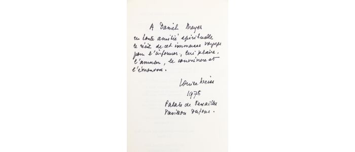 WEISS : Tempête sur l'occident 1945-1975. - Autographe, Edition Originale - Edition-Originale.com