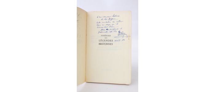 WEITZMANN : Itinéraire des légendes bretonnes - Signed book, First edition - Edition-Originale.com