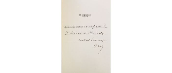 WESTPHAL : Lettres inédites d'Edgar Quinet au docteur Lortet - Autographe, Edition Originale - Edition-Originale.com