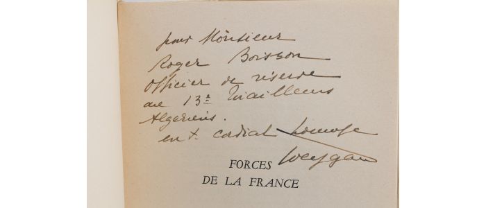 WEYGAND : Forces de la France - Autographe, Edition Originale - Edition-Originale.com