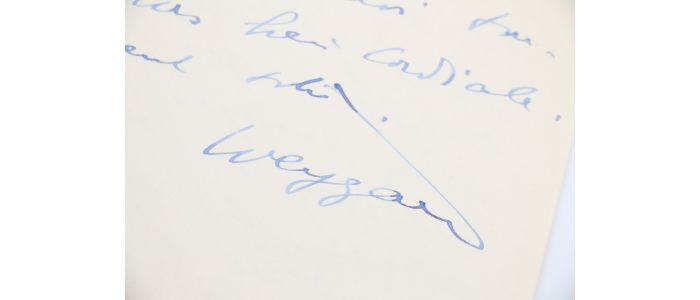 WEYGAND : Lettre autographe datée et signée dans laquelle il refuse une tentative de biographie : 