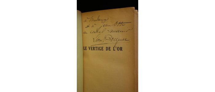 WHITE : Le vertige de l'or - Autographe, Edition Originale - Edition-Originale.com