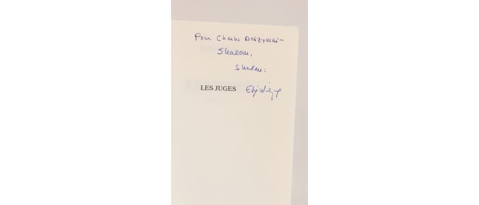 WIESEL : Les juges - Signed book, First edition - Edition-Originale.com