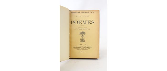 WILDE : Poèmes  - Edition Originale - Edition-Originale.com
