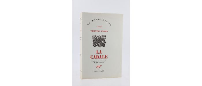 WILDER : La Cabale - Erste Ausgabe - Edition-Originale.com