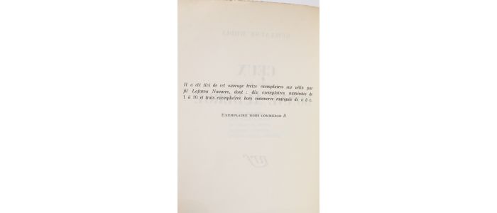 WODLI : Ceux de la bonne auberge - Prima edizione - Edition-Originale.com