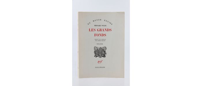 WOLFE : Les grands Fonds - Edition Originale - Edition-Originale.com