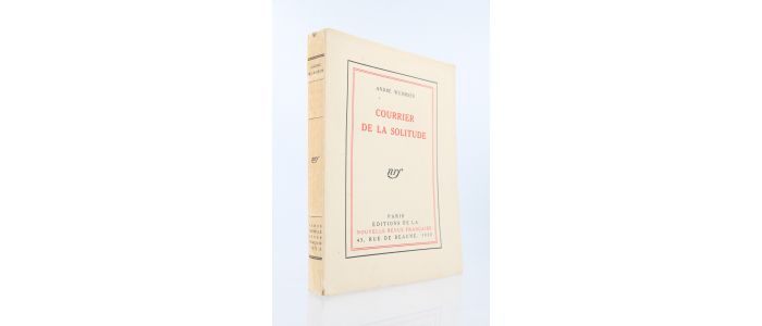 WURMSER : Courrier de la solitude - Prima edizione - Edition-Originale.com