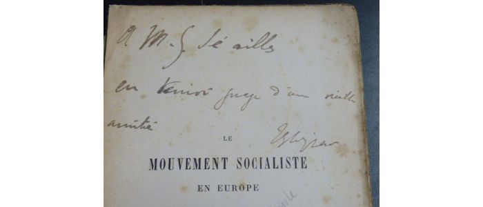 WYZEWA : Le mouvement socialiste en Europe, les hommes et les idées - Autographe, Edition Originale - Edition-Originale.com