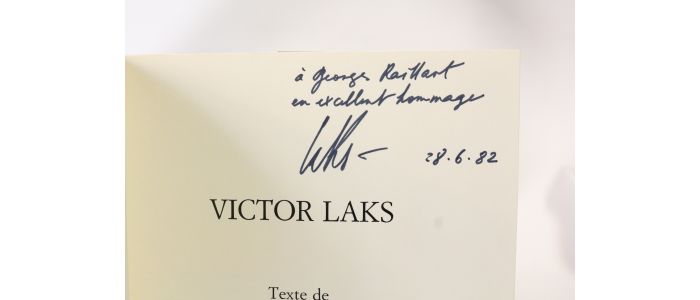 XURIGUERA : Victor Laks - Autographe, Edition Originale - Edition-Originale.com