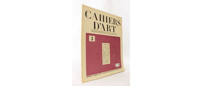 ZERVOS : Cahiers d'art N°3 de la 6ème année - Prima edizione - Edition-Originale.com