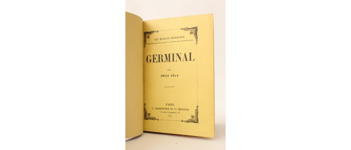 ZOLA : Germinal - Erste Ausgabe - Edition-Originale.com