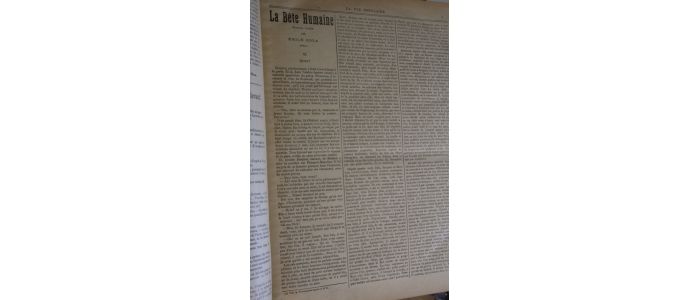 ZOLA : La bête humaine & Fort comme la mort. In La Vie Populaire : années 1888, 1889, 1890 complètes - Edition Originale - Edition-Originale.com
