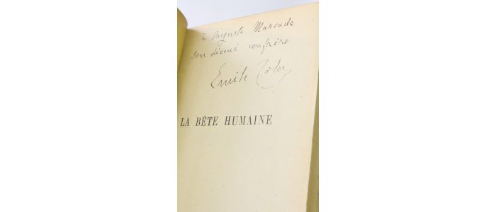 ZOLA : La bête humaine - Signiert, Erste Ausgabe - Edition-Originale.com