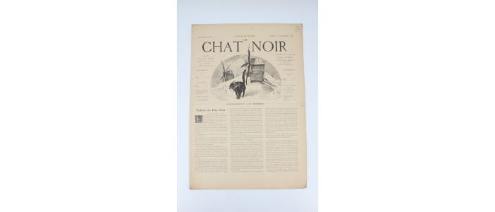 ZOLA : Le Chat noir N°148 de la troisième année du samedi 8 Novembre 1884 - Erste Ausgabe - Edition-Originale.com