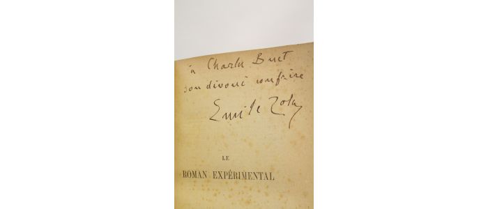 ZOLA : Le roman expérimental - Signed book - Edition-Originale.com