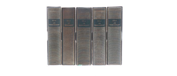 ZOLA : Les Rougon-Macquart Tomes I, II, III, IV & V. Complet en cinq volumes. - Edition-Originale.com