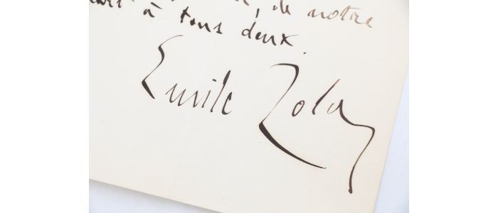 ZOLA : Lettre autographe datée et signée à Octave Mirbeau : 