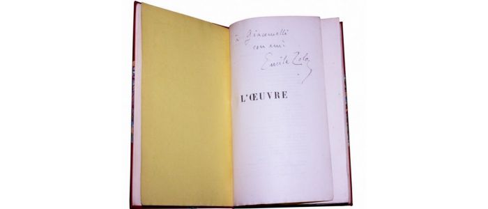 ZOLA : L'oeuvre - Autographe, Edition Originale - Edition-Originale.com