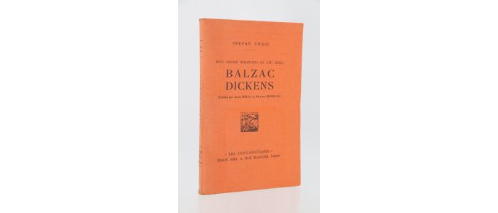 ZWEIG : Balzac-Dickens - Prima edizione - Edition-Originale.com