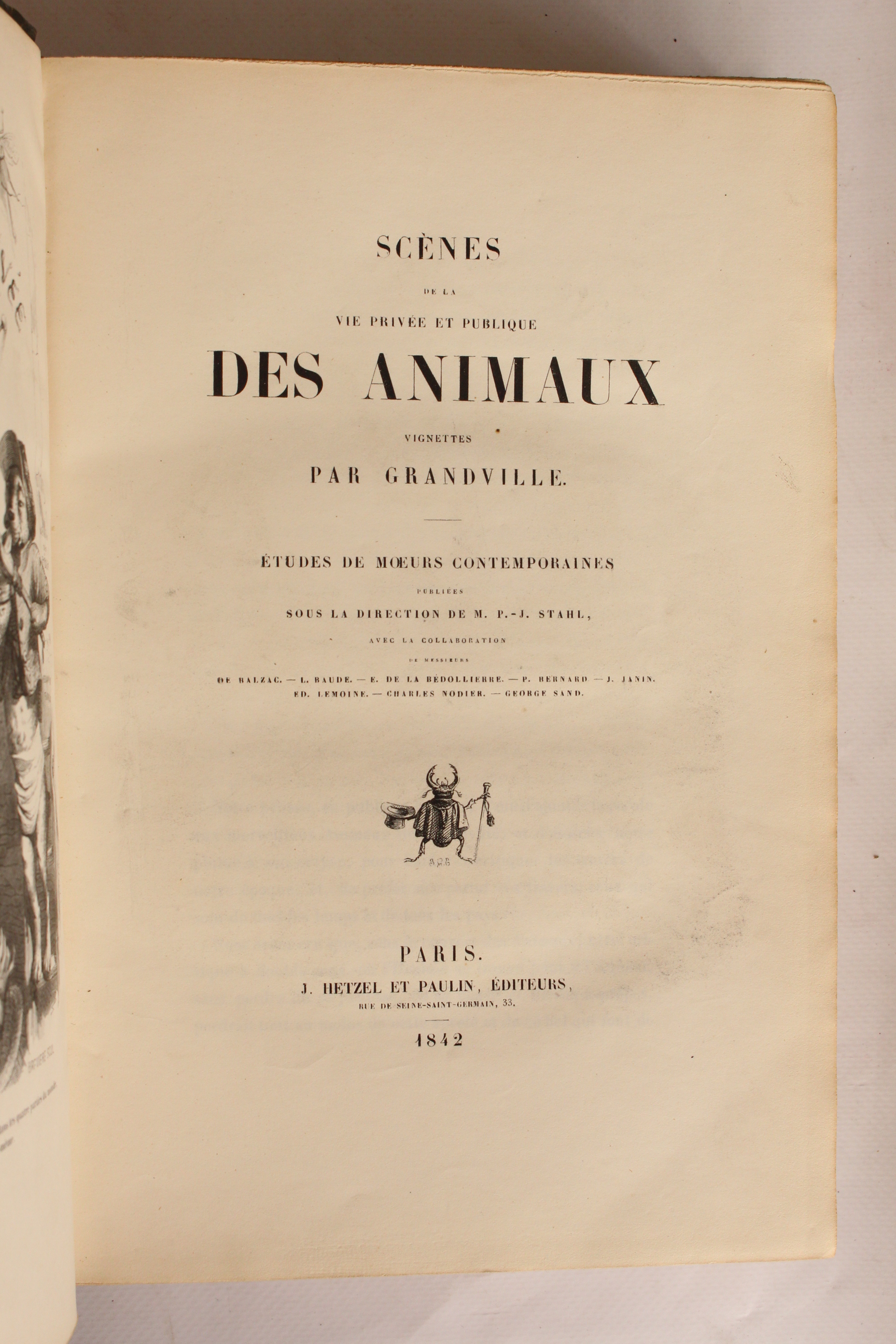 GRANDVILLE : Scènes de la vie privée des animaux - Edition Originale -  Edition-Originale.com