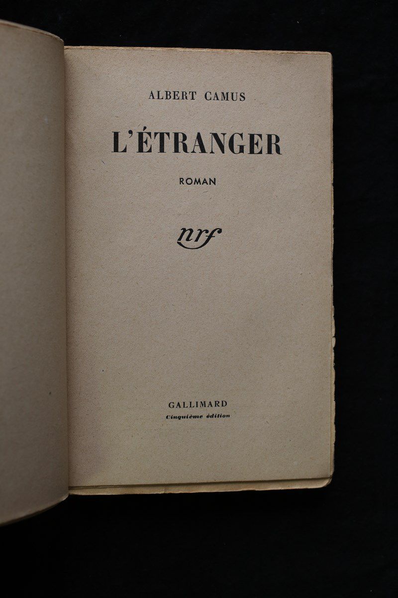 CAMUS : L'étranger - Signed book, First edition - Edition-Originale.com