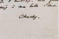 Actualité Charles Baudelaire Lettre autographe signée adressée à sa mère par un Baudelaire crépusculaire : « L’état de dégoût où je suis me fait trouver toute chose encore plus mauvaise. »