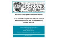 New York Book Fair Tour with Benjamin Taylor
