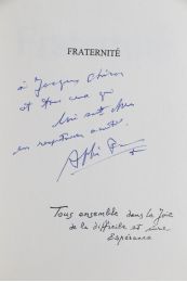 ABBE PIERRE : Fraternité - Autographe, Edition Originale - Edition-Originale.com