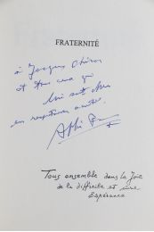 ABBE PIERRE : Fraternité - Signiert, Erste Ausgabe - Edition-Originale.com