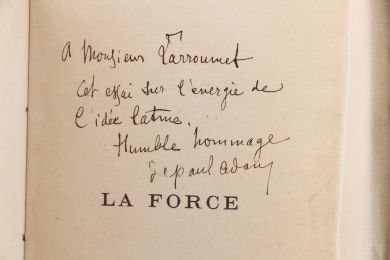 ADAM : La force - Signed book, First edition - Edition-Originale.com
