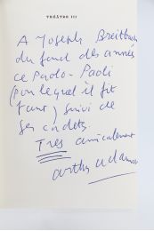 ADAMOV : Théâtre III - Libro autografato, Prima edizione - Edition-Originale.com